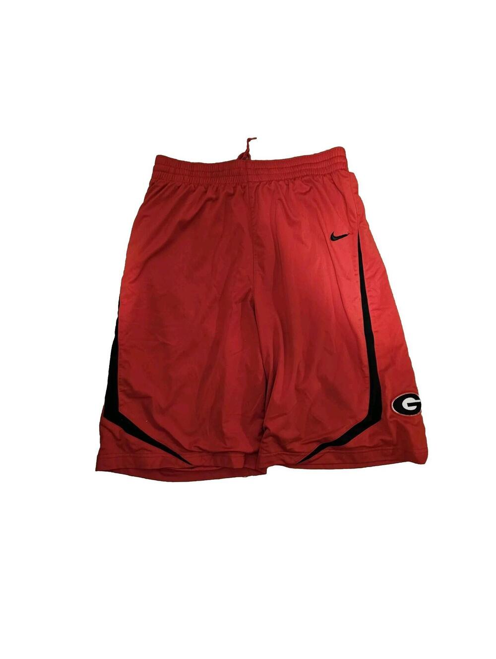 Georgia Bulldogs Nike Shorts Men Small Red Athentic Team Apparel Retro 22 Inch